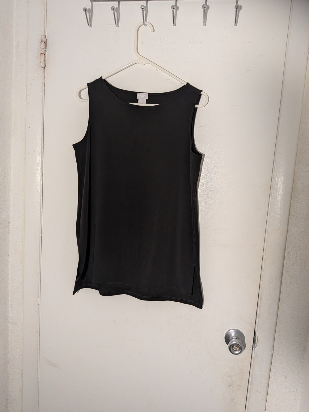 Chico's Black Sleeveless Crewneck Shell